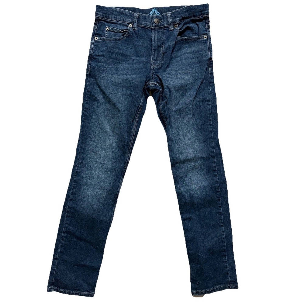 Thereabouts Boys Slim Fit Jeans 14 Adjustable Waist Stretch Medium Wash Straight